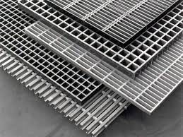 प्रेशर वेल्डेड स्टील ग्रेटिंग कवर कार्बन स्टील Q235 जिंक 100mm
